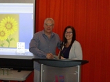 ED Minor thanks Leanne Braun, Altona Police Board Chair, for her contribution to the annual training in Brandon